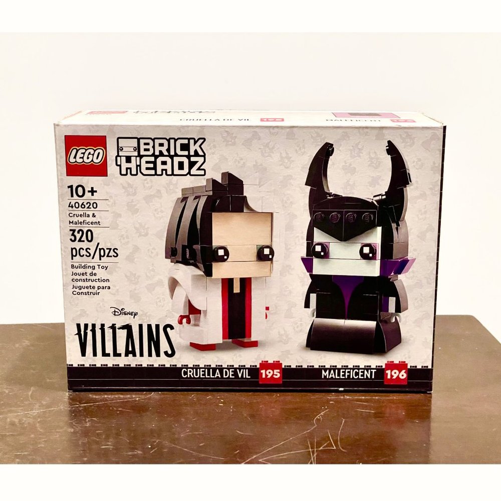 LEGO Brickheadz 40620 Disney Cruella & Maleficent NIB Sealed in Hand